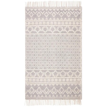Safavieh 11 x 15 ft. Natura Bohemian Rectangle Hand Loomed Rug Ivory & Grey NAT351A-1115